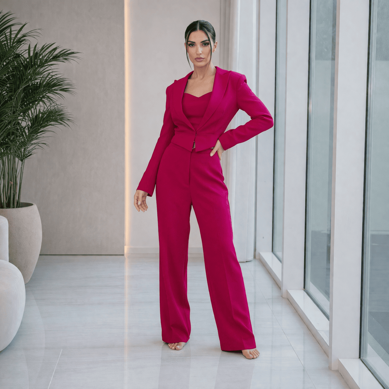 3 Set Suit made from barbie crepe fabric