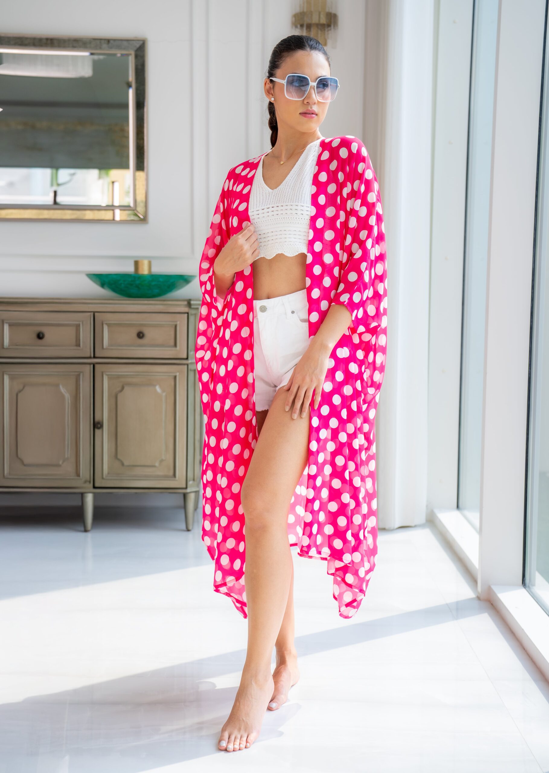 Polka dot cardigan