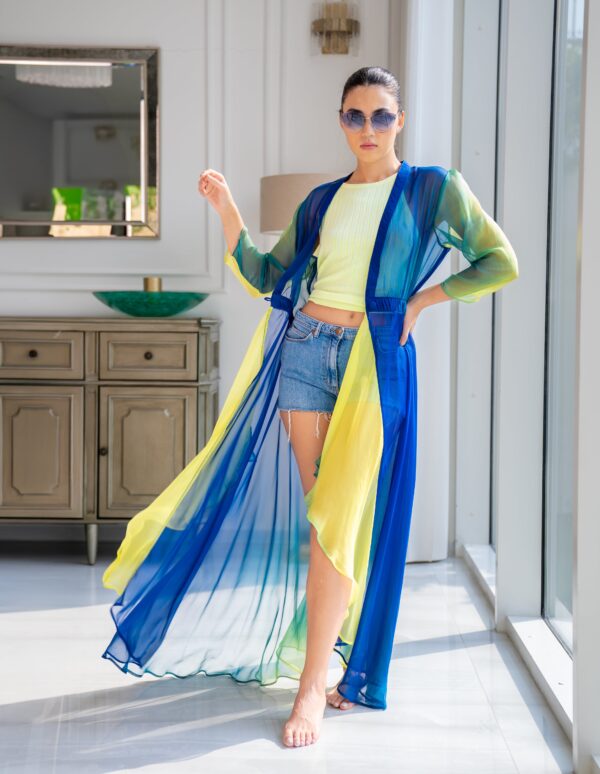 Colorful beach cover up dress - Image 3