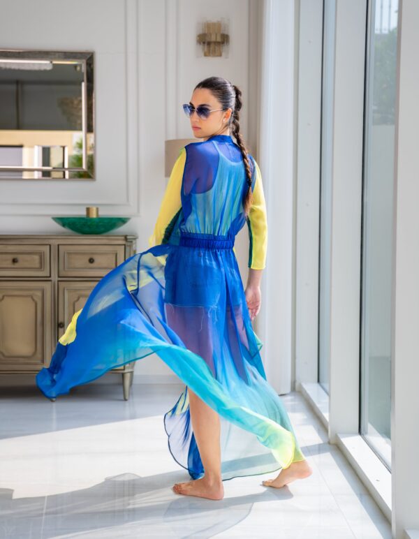 Colorful beach cover up dress - Image 4