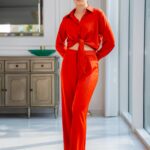 Silk Satin Brick Color Set