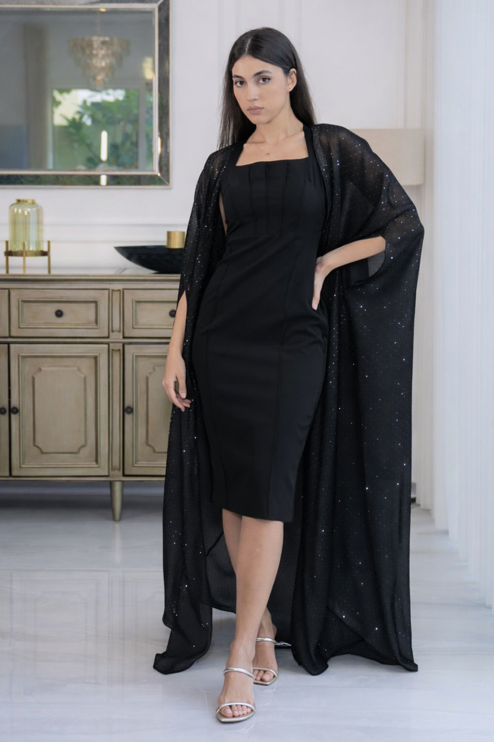 Noir, Celeste & Amethyst Veil Abaya – Three Shades - Image 2
