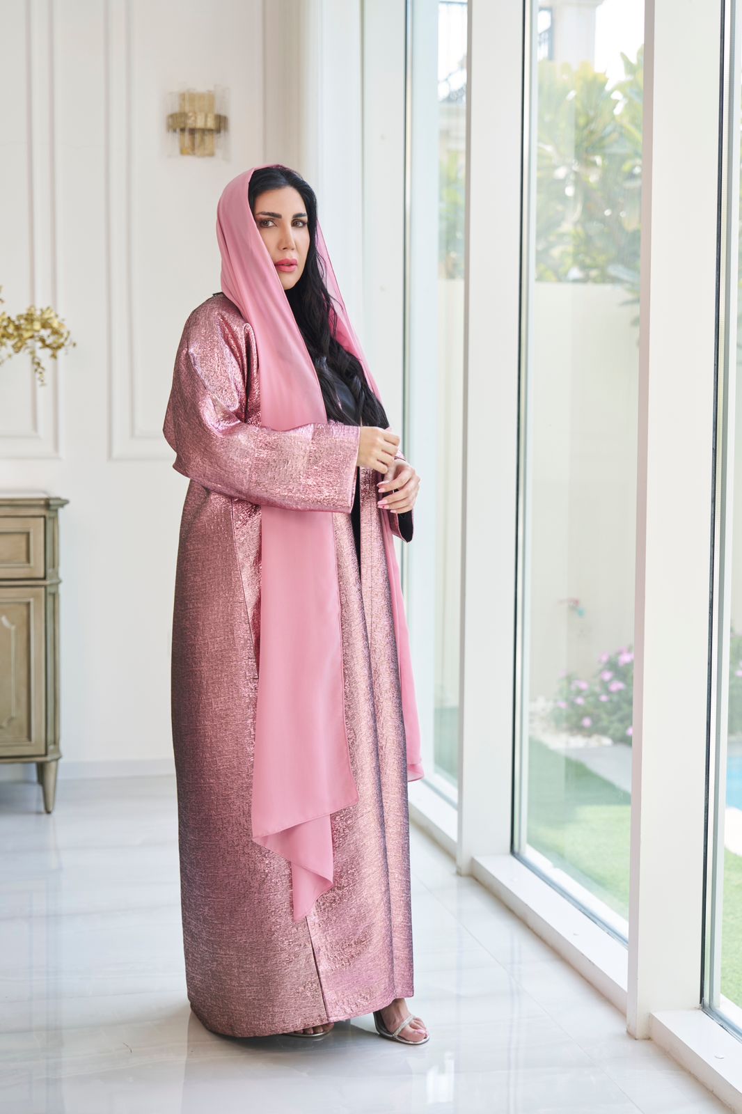 Luminous Rose Ramadan Abaya