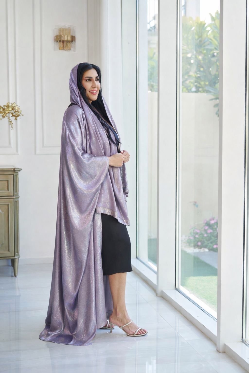 Moonlight Lavender Abaya