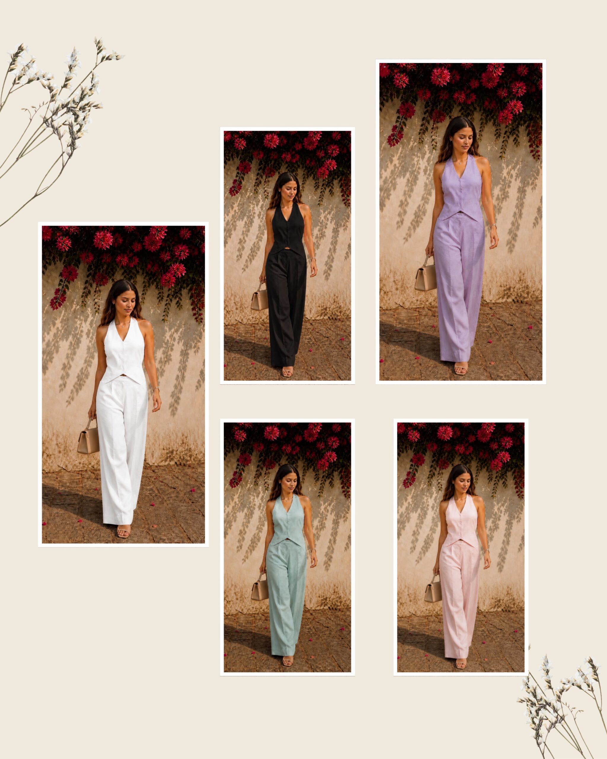 Linen Luxe Summer Co-Ord Set – 5 Colors