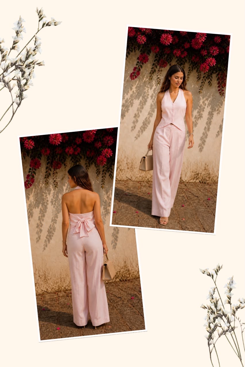 Linen Luxe Summer Co-Ord Set – 4 Colors