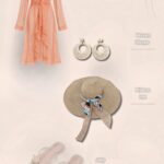 Silk Chiffon Cover Up Beach Dress Peach Color