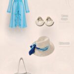 Silk Chiffon Cover Up Beach Dress Turquoise Color