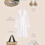 Silk Chiffon Cover Up Beach Dress Cloud White Color