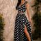 Cotton Crepe Polka Dot Set