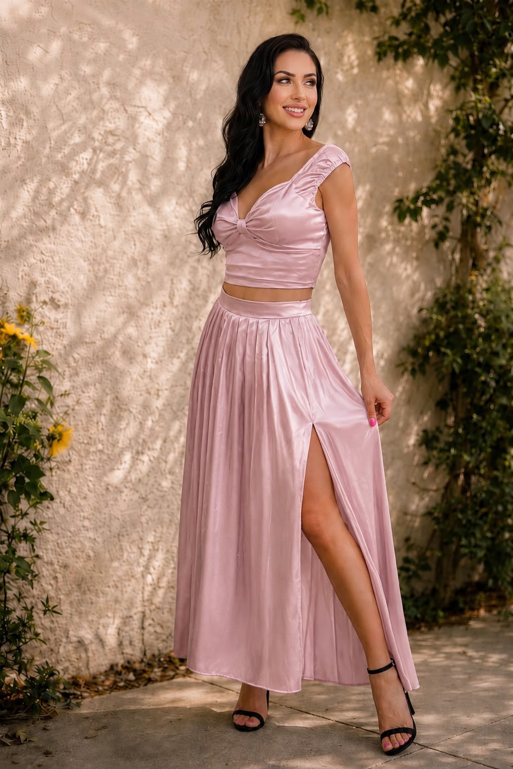 Silk Satin Elegance Co-Ord Set - Image 5
